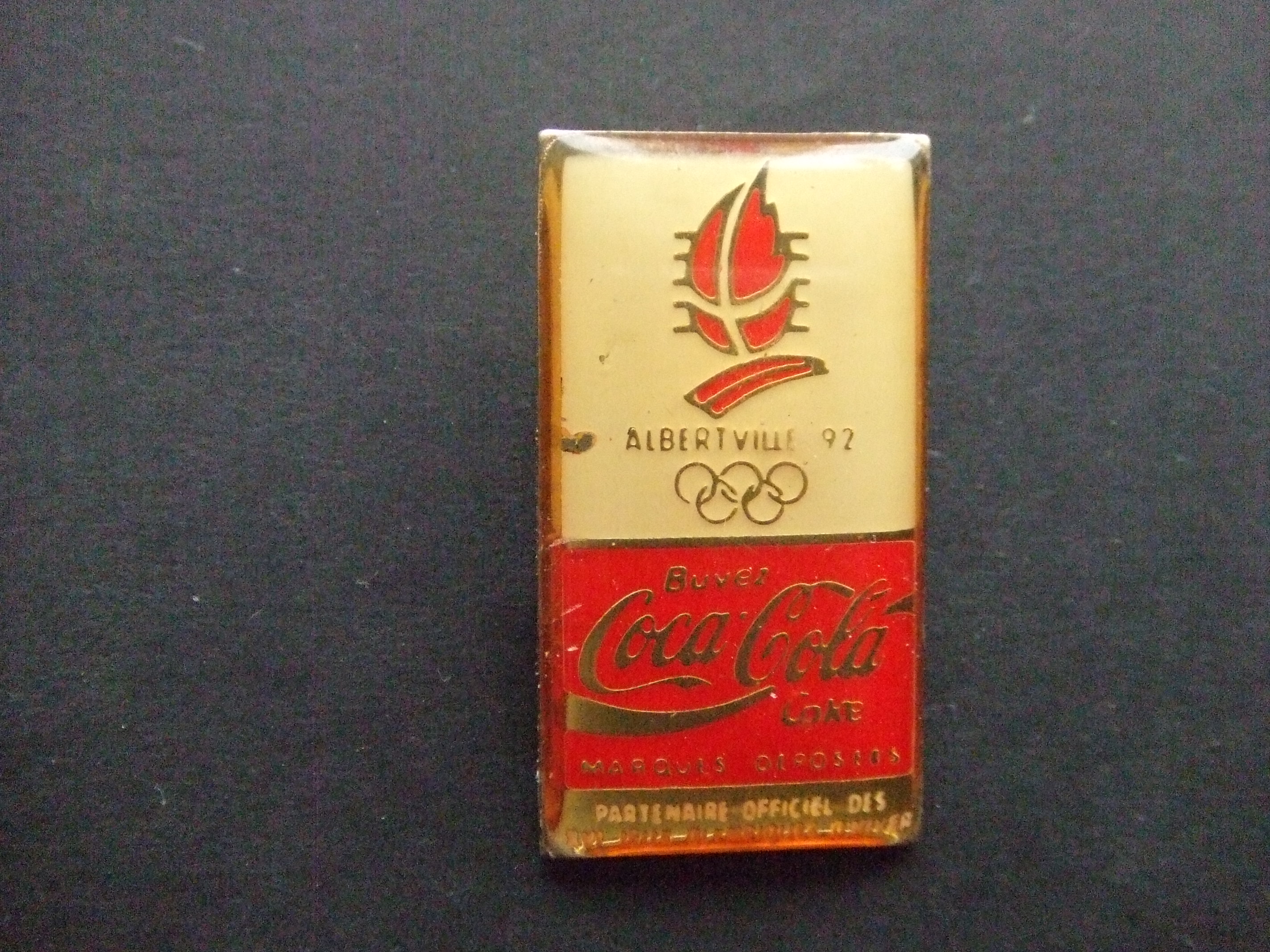 Olympische Spelen Albertville Coca Cola partner,creme